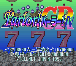 Parlor! Parlor! IV CR Title Screen